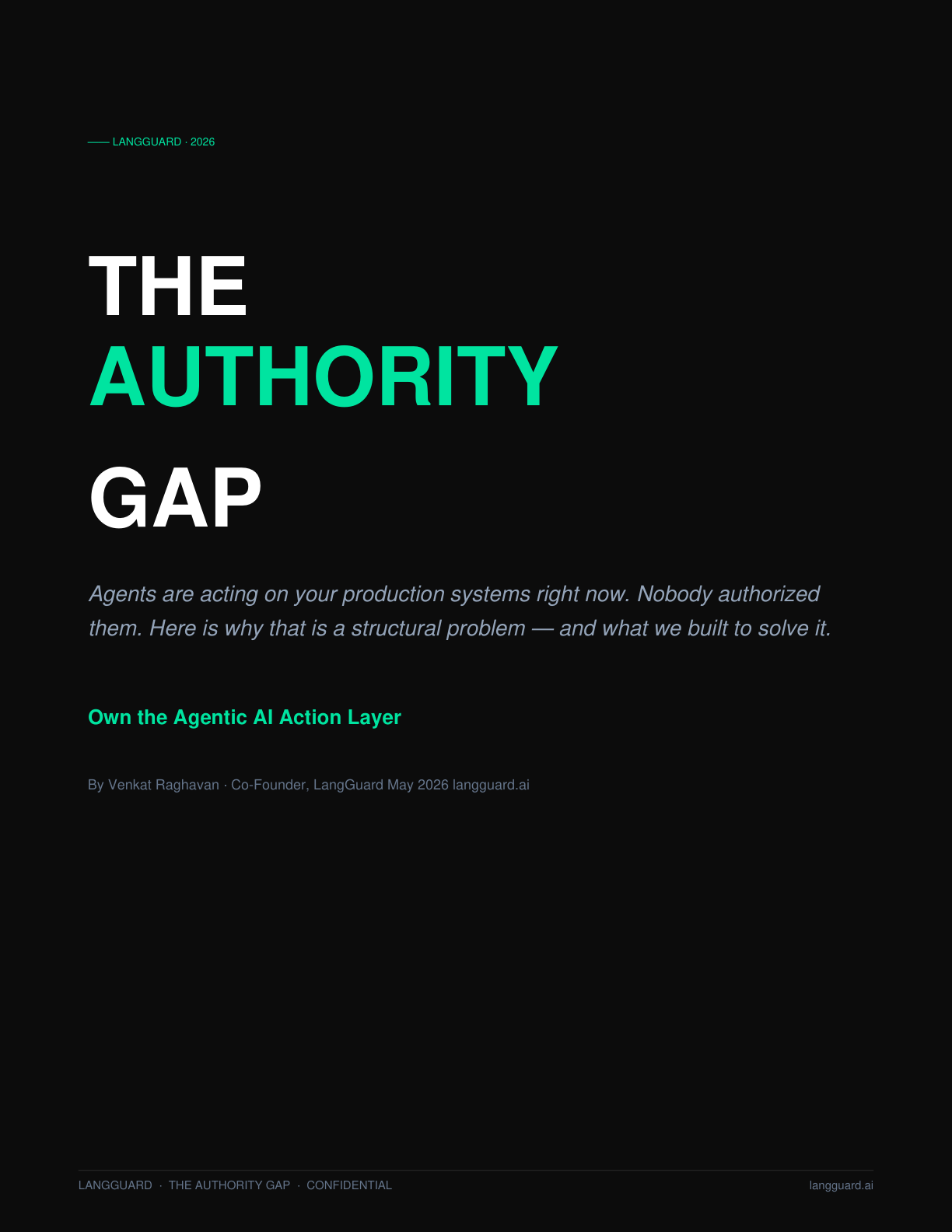 Cover of The Authority Gap by Venkat Raghavan