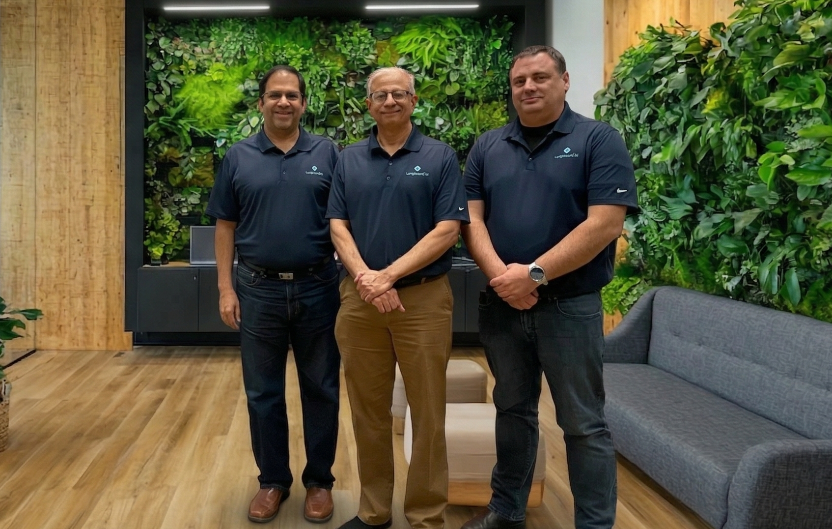 LangGuard founding team - Ravi Srinivasan, Venkat Raghavan, and Jason Keirstead
